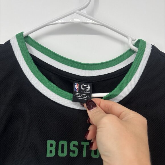 Boston Celtics NBA Sleeveless Jersey #46 Mens Size Large Tank Top Black Green - Picture 3 of 9